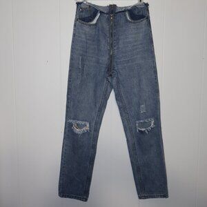 💙 2 for $20 💙 Paper Heart Distressed Jeans Blue Denim Raw Hem Style (Women’s S